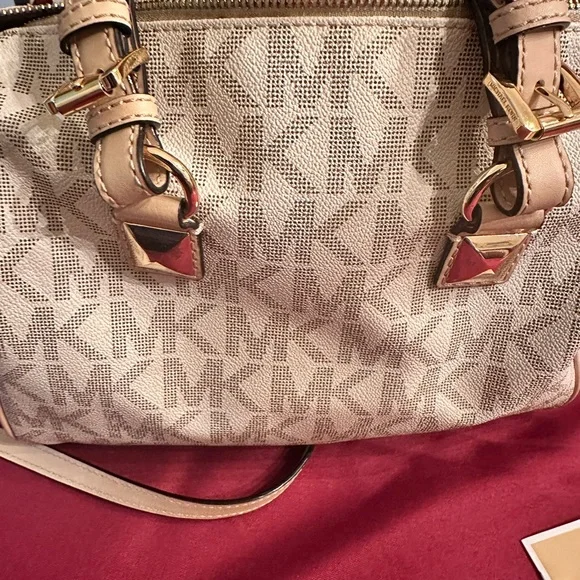 Retro Michael Kors Medium Vanilla Grayson Satchel - Picture 4 of 10